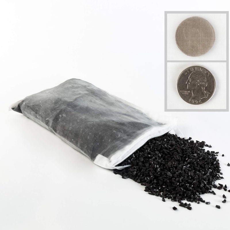 FUNLAVIE Aquarium Filter Media Bag - 10 Pcs Durable Nylon Fine Mesh with Zipper for Koi Pond, Canister, Fish Tank Filter, Pellet Carbon, Bio Balls, Ceramic Rings (6 x 8 Inch) - Image 4